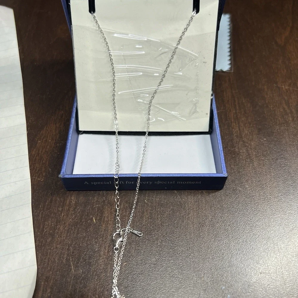 CDE 925 Sterling Silver Heart Birthstone Pendant Necklace 